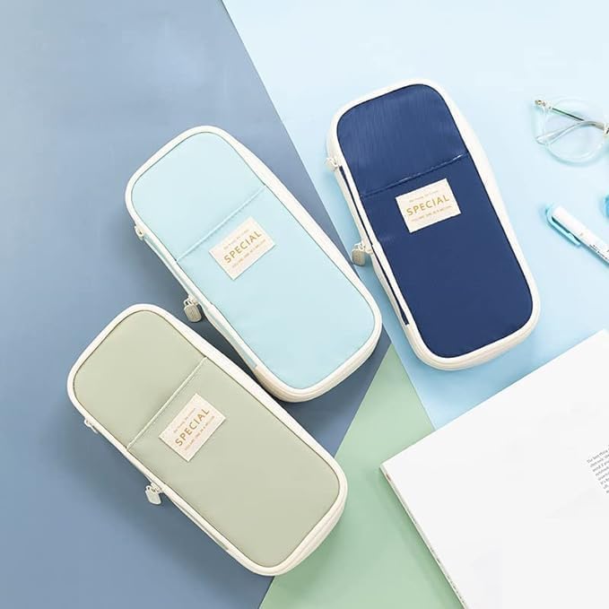 ARNUIXTY Large Storage Pencil Case Pen Bag with Zipper Big Capacity Pouch Organizer for Office Travel Holder Box - Image 3